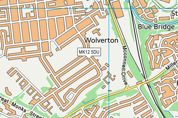 MK12 5DU map - OS VectorMap District (Ordnance Survey) MK12 5DU map - OS VectorMap District (Ordnance Survey)