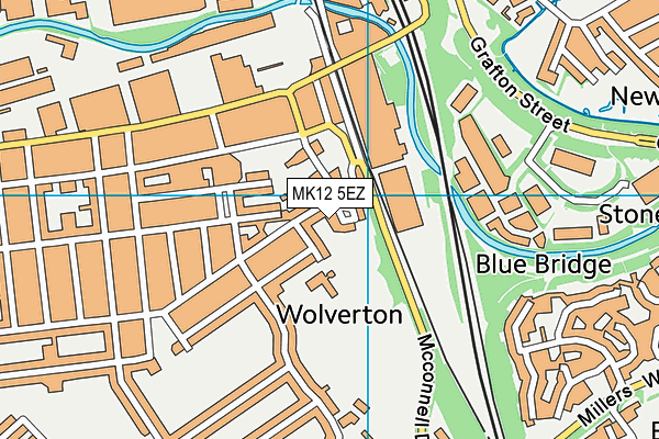 MK12 5EZ map - OS VectorMap District (Ordnance Survey) MK12 5EZ map - OS VectorMap District (Ordnance Survey)