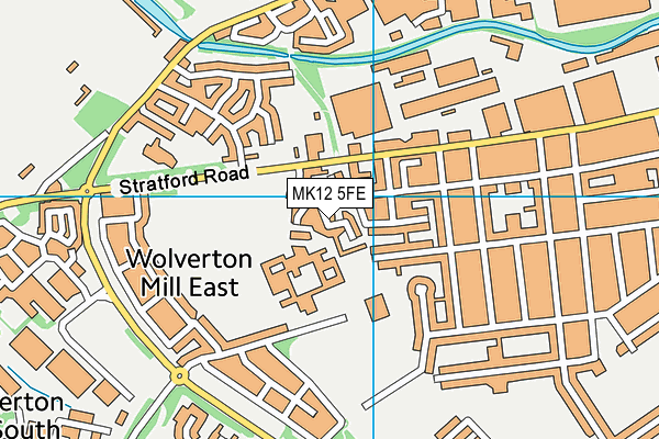 MK12 5FE map - OS VectorMap District (Ordnance Survey) MK12 5FE map - OS VectorMap District (Ordnance Survey)