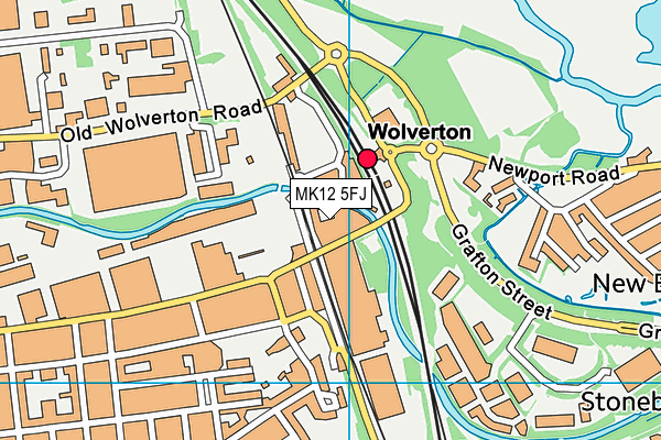 MK12 5FJ map - OS VectorMap District (Ordnance Survey) MK12 5FJ map - OS VectorMap District (Ordnance Survey)