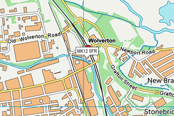 MK12 5FR map - OS VectorMap District (Ordnance Survey) MK12 5FR map - OS VectorMap District (Ordnance Survey)
