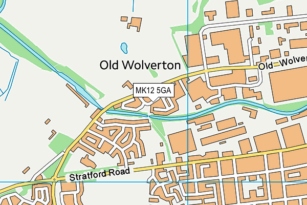 MK12 5GA map - OS VectorMap District (Ordnance Survey) MK12 5GA map - OS VectorMap District (Ordnance Survey)