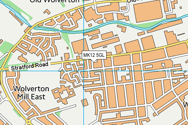 MK12 5GL map - OS VectorMap District (Ordnance Survey)