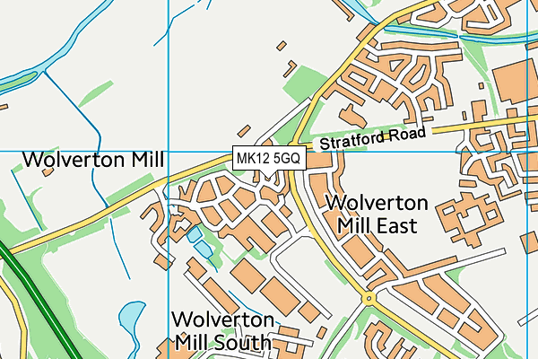 MK12 5GQ map - OS VectorMap District (Ordnance Survey) MK12 5GQ map - OS VectorMap District (Ordnance Survey)
