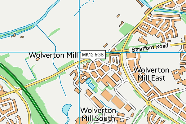 MK12 5GS map - OS VectorMap District (Ordnance Survey) MK12 5GS map - OS VectorMap District (Ordnance Survey)