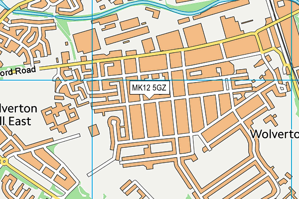 MK12 5GZ map - OS VectorMap District (Ordnance Survey) MK12 5GZ map - OS VectorMap District (Ordnance Survey)