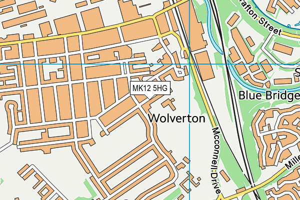 MK12 5HG map - OS VectorMap District (Ordnance Survey) MK12 5HG map - OS VectorMap District (Ordnance Survey)