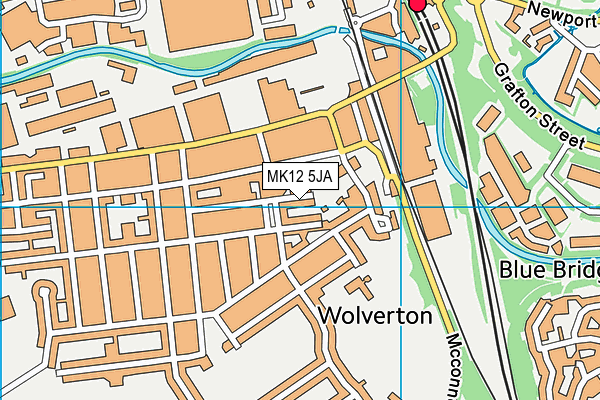 MK12 5JA map - OS VectorMap District (Ordnance Survey) MK12 5JA map - OS VectorMap District (Ordnance Survey)