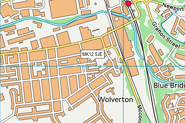 MK12 5JE map - OS VectorMap District (Ordnance Survey) MK12 5JE map - OS VectorMap District (Ordnance Survey)
