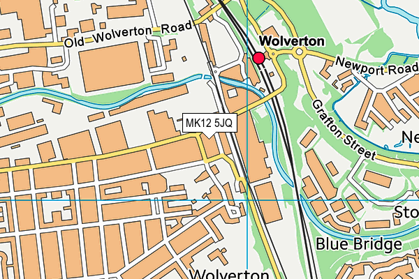 MK12 5JQ map - OS VectorMap District (Ordnance Survey)