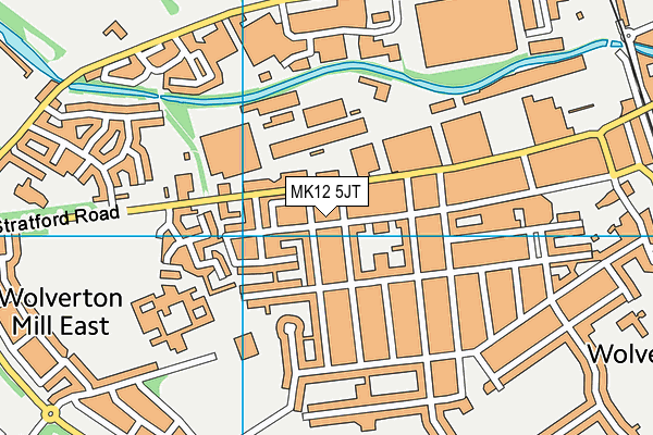MK12 5JT map - OS VectorMap District (Ordnance Survey) MK12 5JT map - OS VectorMap District (Ordnance Survey)
