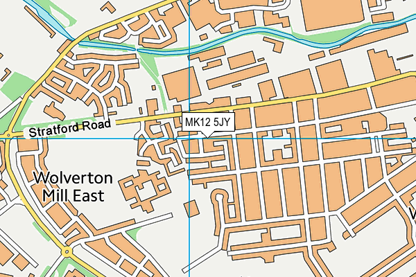 MK12 5JY map - OS VectorMap District (Ordnance Survey) MK12 5JY map - OS VectorMap District (Ordnance Survey)