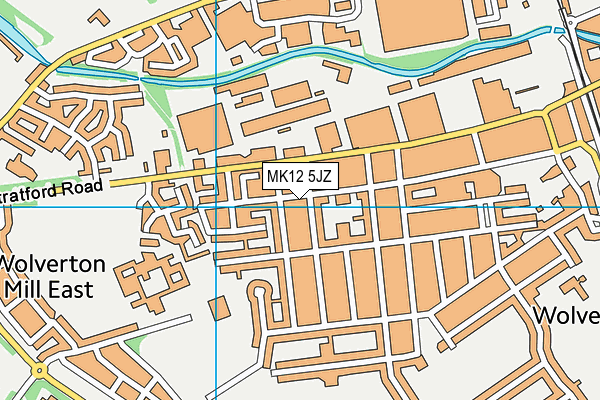 MK12 5JZ map - OS VectorMap District (Ordnance Survey) MK12 5JZ map - OS VectorMap District (Ordnance Survey)