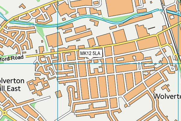 MK12 5LA map - OS VectorMap District (Ordnance Survey) MK12 5LA map - OS VectorMap District (Ordnance Survey)