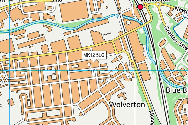 MK12 5LG map - OS VectorMap District (Ordnance Survey) MK12 5LG map - OS VectorMap District (Ordnance Survey)