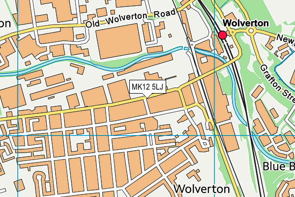 MK12 5LJ map - OS VectorMap District (Ordnance Survey) MK12 5LJ map - OS VectorMap District (Ordnance Survey)