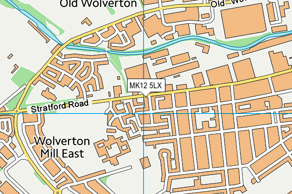 MK12 5LX map - OS VectorMap District (Ordnance Survey) MK12 5LX map - OS VectorMap District (Ordnance Survey)