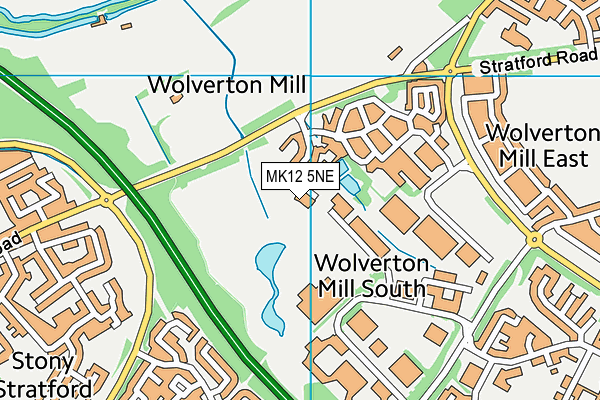 MK12 5NE map - OS VectorMap District (Ordnance Survey) MK12 5NE map - OS VectorMap District (Ordnance Survey)