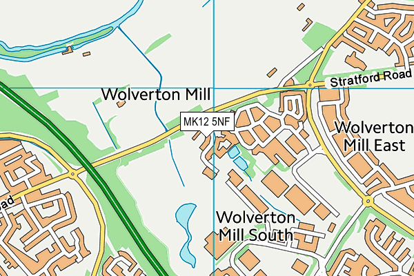 MK12 5NF map - OS VectorMap District (Ordnance Survey) MK12 5NF map - OS VectorMap District (Ordnance Survey)