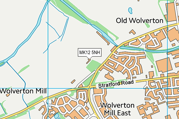 MK12 5NH map - OS VectorMap District (Ordnance Survey) MK12 5NH map - OS VectorMap District (Ordnance Survey)