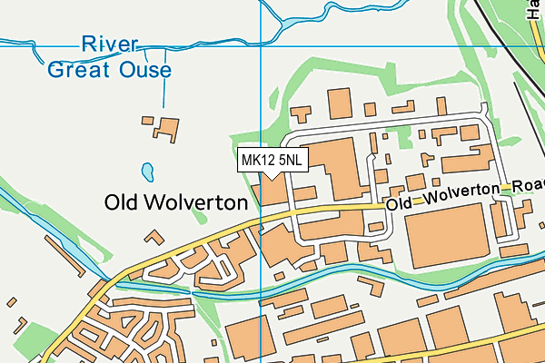 MK12 5NL map - OS VectorMap District (Ordnance Survey) MK12 5NL map - OS VectorMap District (Ordnance Survey)