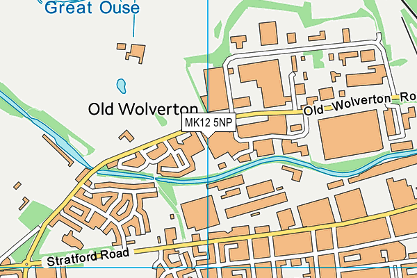 MK12 5NP map - OS VectorMap District (Ordnance Survey) MK12 5NP map - OS VectorMap District (Ordnance Survey)
