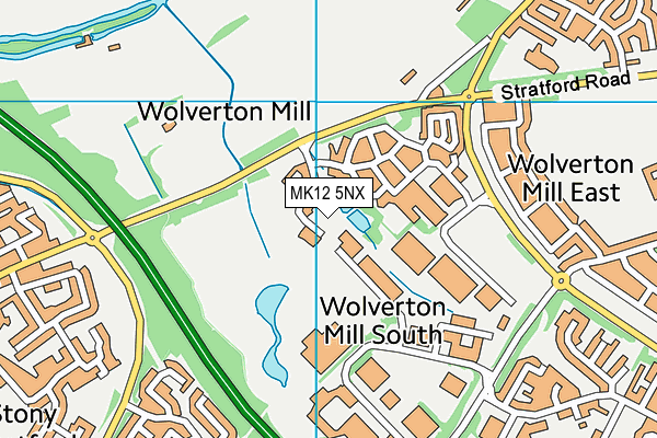 MK12 5NX map - OS VectorMap District (Ordnance Survey) MK12 5NX map - OS VectorMap District (Ordnance Survey)