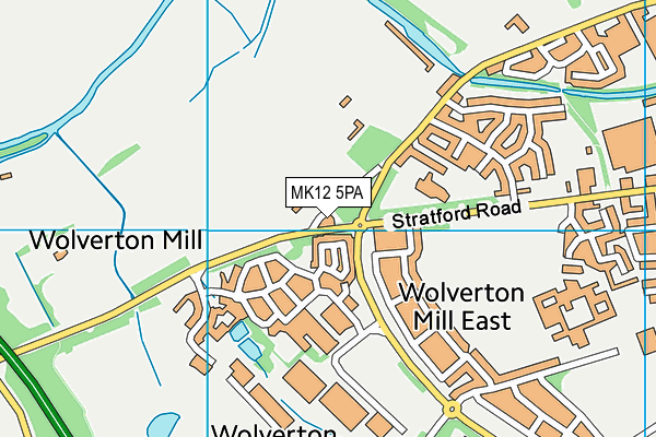 MK12 5PA map - OS VectorMap District (Ordnance Survey) MK12 5PA map - OS VectorMap District (Ordnance Survey)