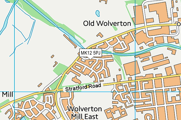 MK12 5PJ map - OS VectorMap District (Ordnance Survey) MK12 5PJ map - OS VectorMap District (Ordnance Survey)