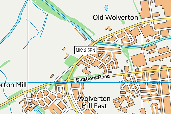 MK12 5PN map - OS VectorMap District (Ordnance Survey) MK12 5PN map - OS VectorMap District (Ordnance Survey)