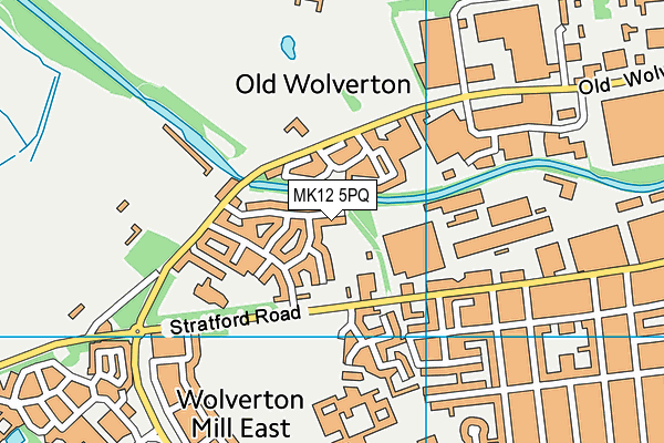 MK12 5PQ map - OS VectorMap District (Ordnance Survey) MK12 5PQ map - OS VectorMap District (Ordnance Survey)