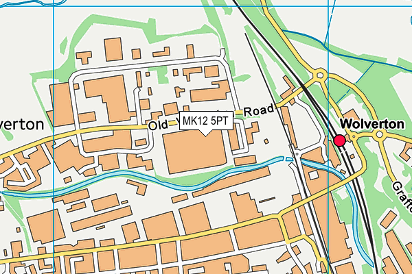 MK12 5PT map - OS VectorMap District (Ordnance Survey) MK12 5PT map - OS VectorMap District (Ordnance Survey)