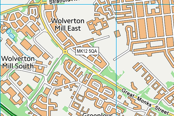 MK12 5QA map - OS VectorMap District (Ordnance Survey) MK12 5QA map - OS VectorMap District (Ordnance Survey)