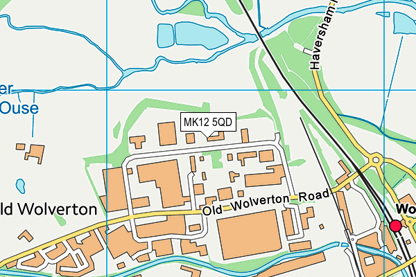 MK12 5QD map - OS VectorMap District (Ordnance Survey) MK12 5QD map - OS VectorMap District (Ordnance Survey)