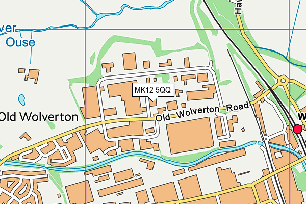 MK12 5QQ map - OS VectorMap District (Ordnance Survey) MK12 5QQ map - OS VectorMap District (Ordnance Survey)