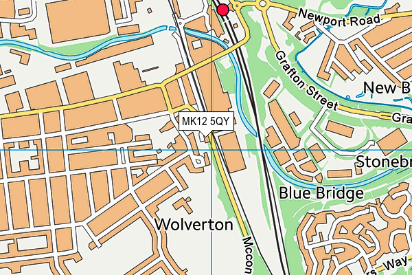 MK12 5QY map - OS VectorMap District (Ordnance Survey) MK12 5QY map - OS VectorMap District (Ordnance Survey)