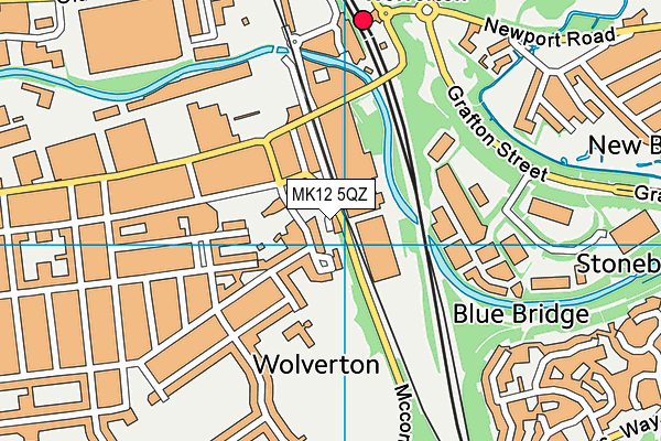 MK12 5QZ map - OS VectorMap District (Ordnance Survey)