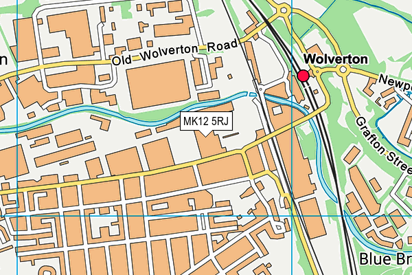 MK12 5RJ map - OS VectorMap District (Ordnance Survey) MK12 5RJ map - OS VectorMap District (Ordnance Survey)