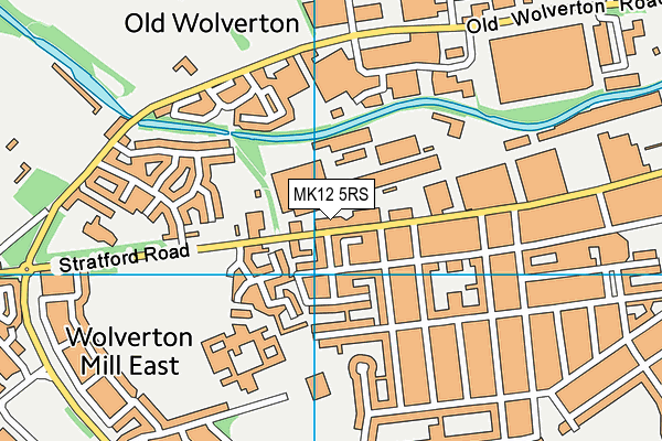 MK12 5RS map - OS VectorMap District (Ordnance Survey) MK12 5RS map - OS VectorMap District (Ordnance Survey)