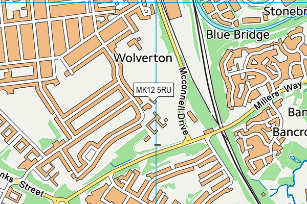 MK12 5RU map - OS VectorMap District (Ordnance Survey) MK12 5RU map - OS VectorMap District (Ordnance Survey)