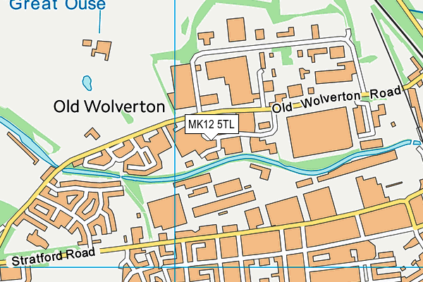 MK12 5TL map - OS VectorMap District (Ordnance Survey) MK12 5TL map - OS VectorMap District (Ordnance Survey)
