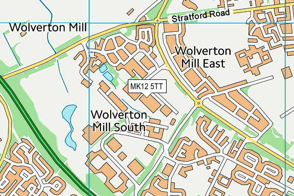 MK12 5TT map - OS VectorMap District (Ordnance Survey) MK12 5TT map - OS VectorMap District (Ordnance Survey)