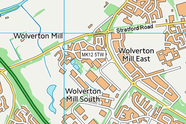 MK12 5TW map - OS VectorMap District (Ordnance Survey) MK12 5TW map - OS VectorMap District (Ordnance Survey)