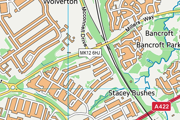 MK12 6HJ map - OS VectorMap District (Ordnance Survey) MK12 6HJ map - OS VectorMap District (Ordnance Survey)