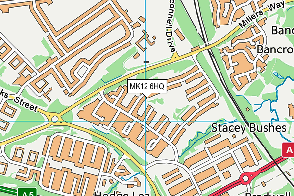 MK12 6HQ map - OS VectorMap District (Ordnance Survey) MK12 6HQ map - OS VectorMap District (Ordnance Survey)