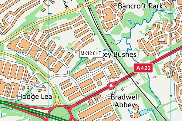 MK12 6HT map - OS VectorMap District (Ordnance Survey) MK12 6HT map - OS VectorMap District (Ordnance Survey)