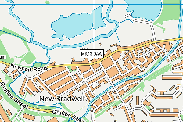 MK13 0AA map - OS VectorMap District (Ordnance Survey) MK13 0AA map - OS VectorMap District (Ordnance Survey)