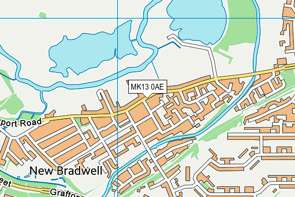 MK13 0AE map - OS VectorMap District (Ordnance Survey) MK13 0AE map - OS VectorMap District (Ordnance Survey)