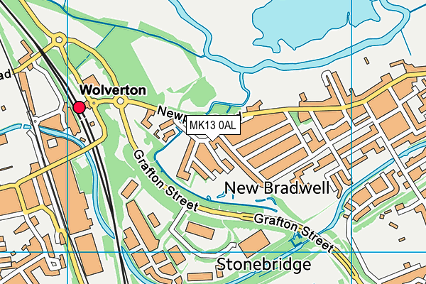 MK13 0AL map - OS VectorMap District (Ordnance Survey) MK13 0AL map - OS VectorMap District (Ordnance Survey)