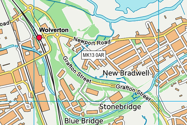 MK13 0AR map - OS VectorMap District (Ordnance Survey) MK13 0AR map - OS VectorMap District (Ordnance Survey)